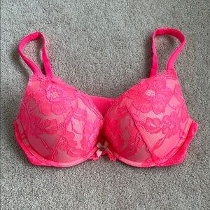 Victoria's Secret Body by Victoria Bright Pink Push-Up Bra